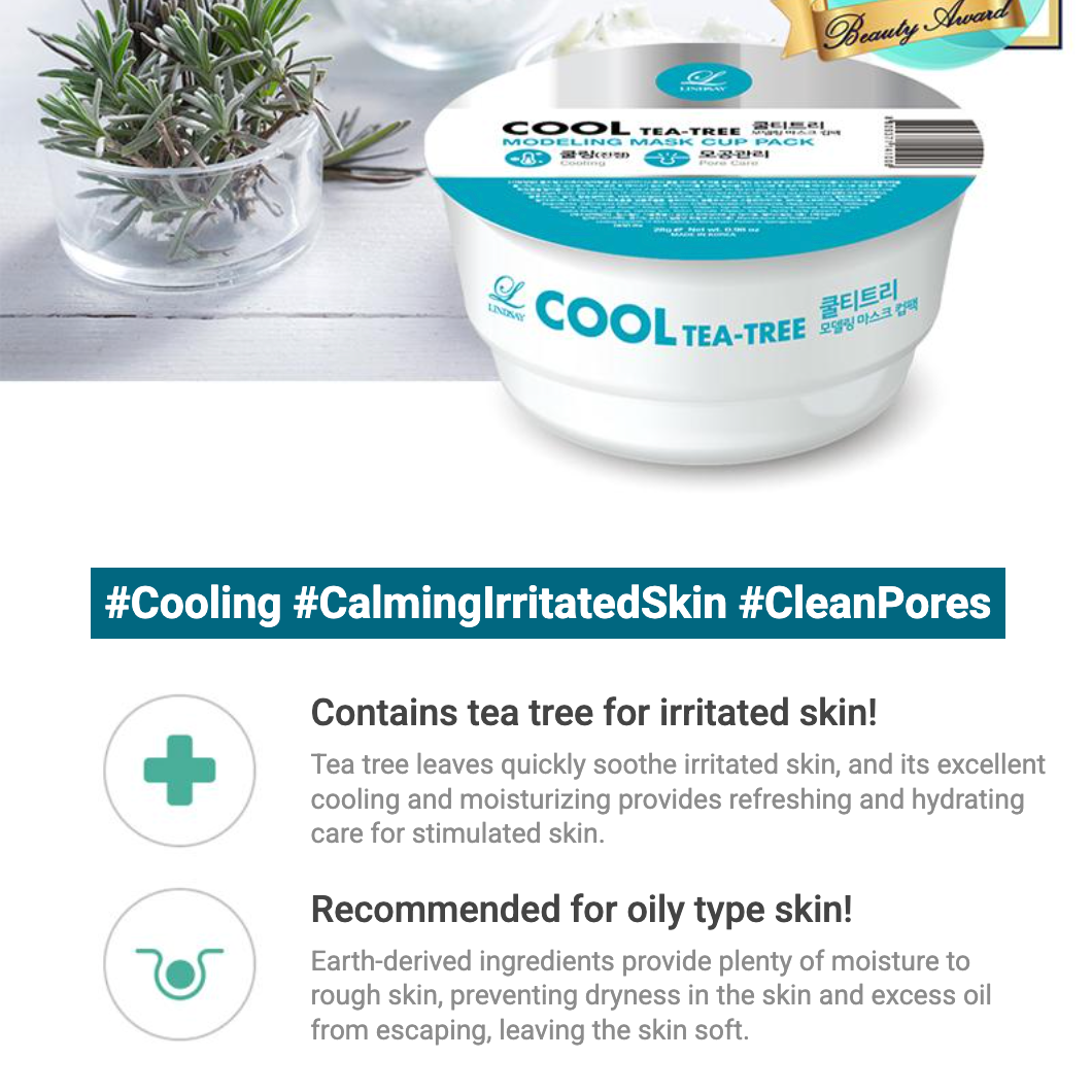 Cool Tea Tree Modeling Mask Cup Pack