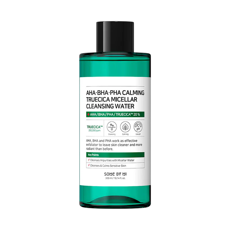 AHA BHA PHA Calming Truecica Micellar Cleansing Water