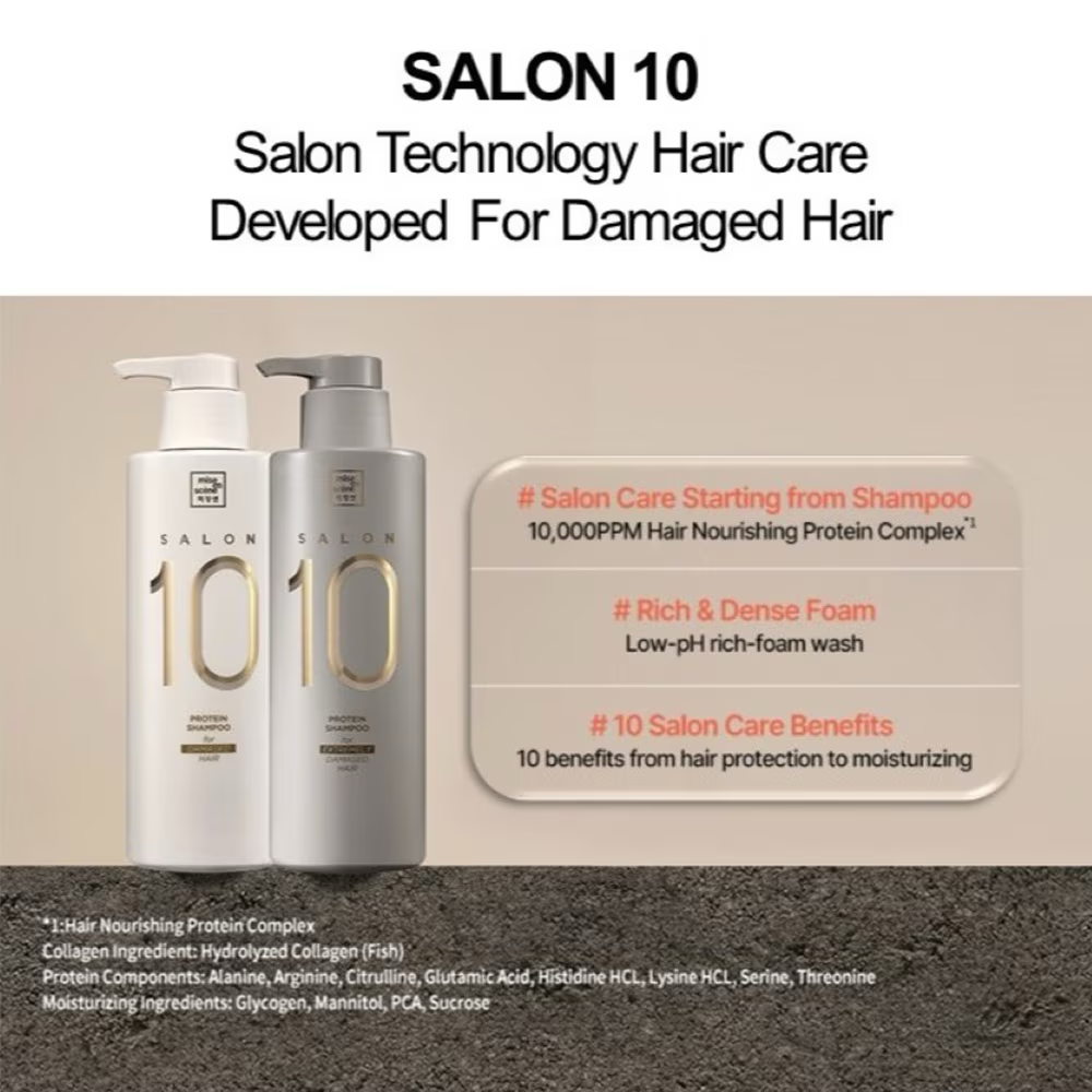 Salon 10 Clinic Care Shampoo for Damaged Hair