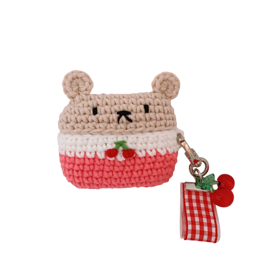Knitted Teddy Bear AirPods Pro Cover (2 types)