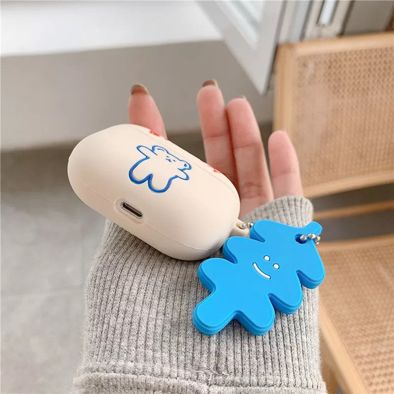 White Teddy AirPods Pro Silicone Case