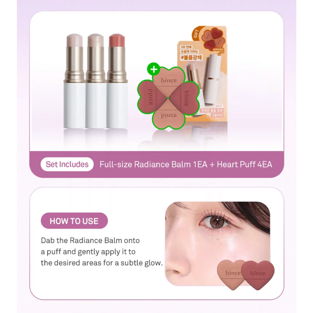True Dimension Radiance Balm + Heart Puff Set