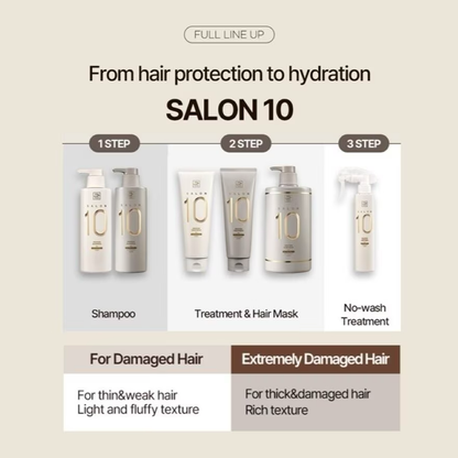 Salon 10 Clinic Care Shampoo for Damaged Hair